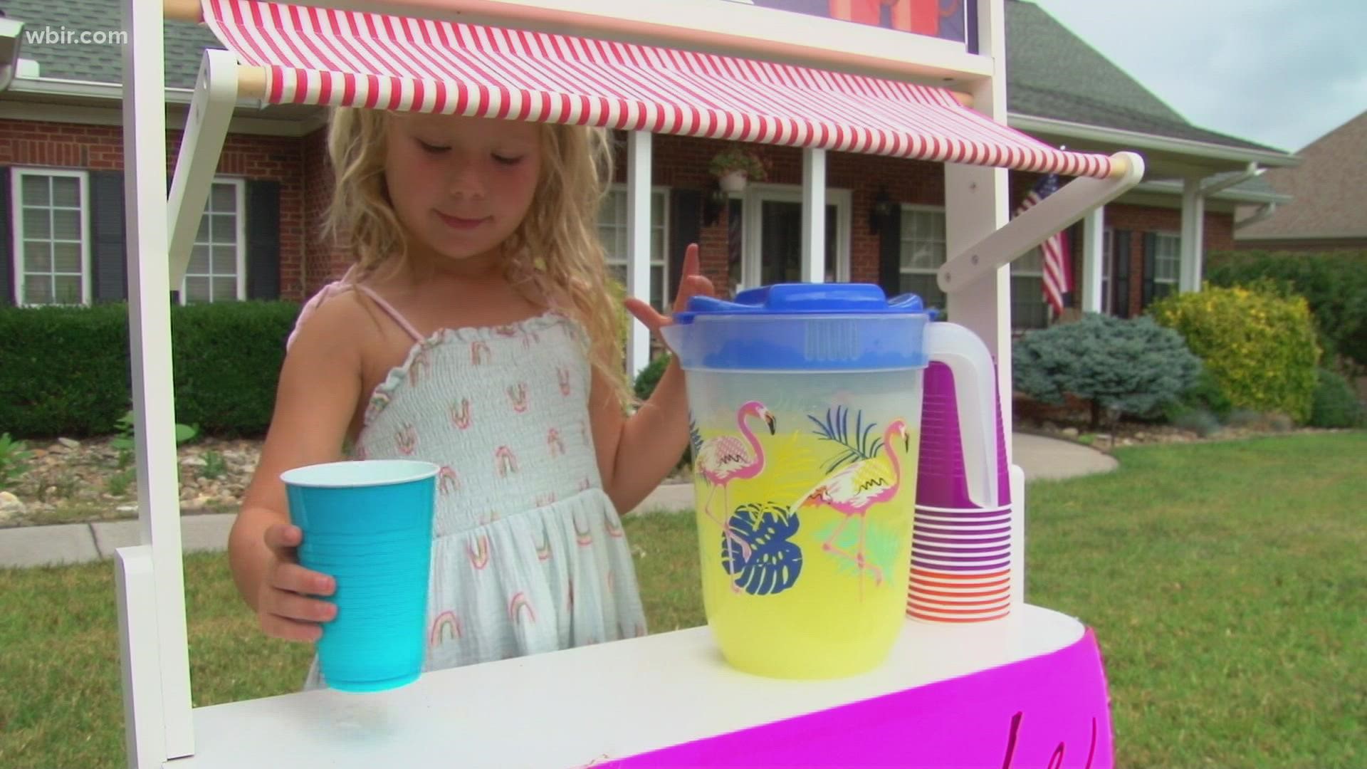 Emery Cole chose to raise money with a sweet homemade treat -- going well beyond her original goal of $100.