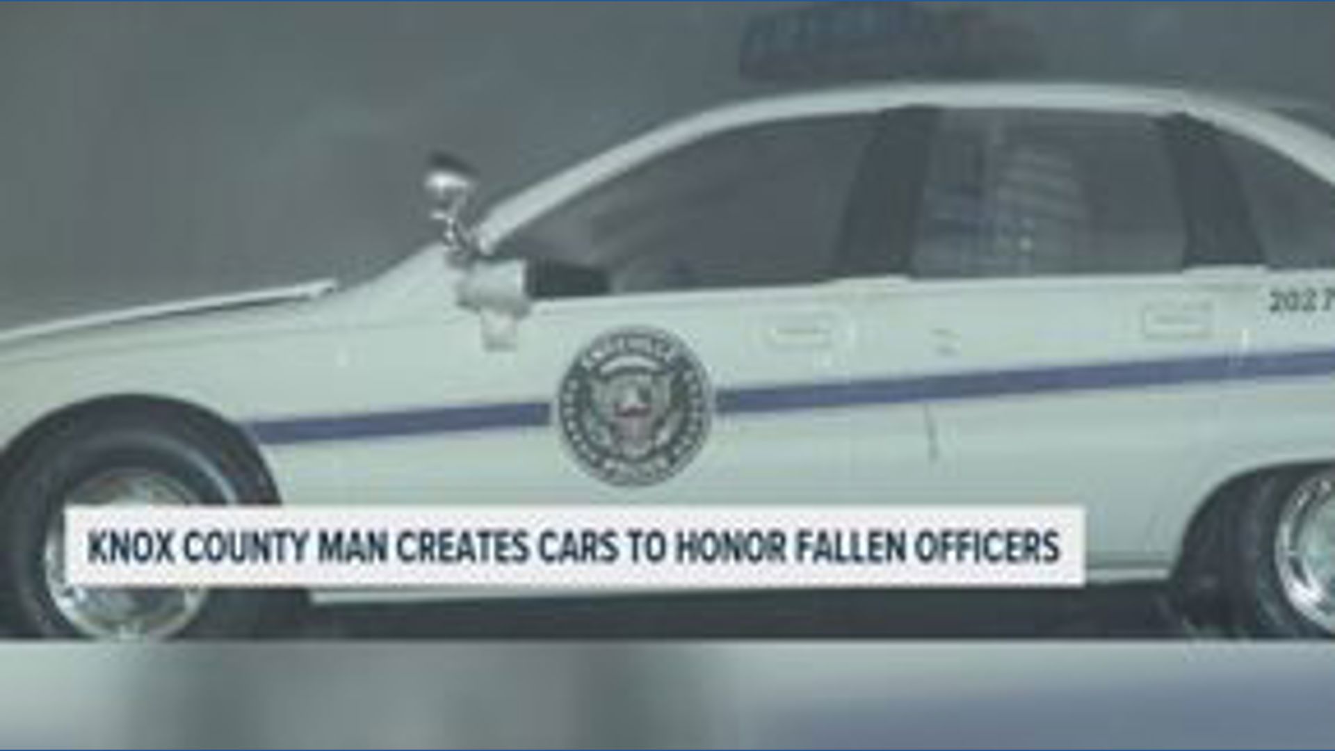 Knox County man creates model police cars and honors fallen officers ...