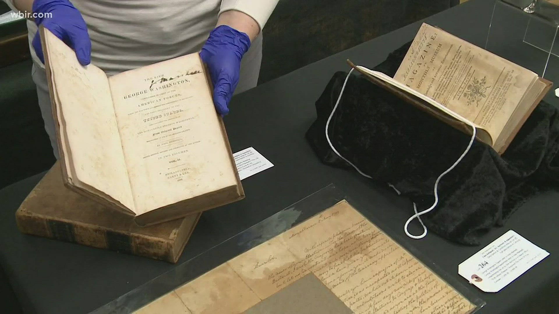 Jan. 23, 2018: A rare book from the personal library of George Washington will be up for auction at a Knoxville auction house.