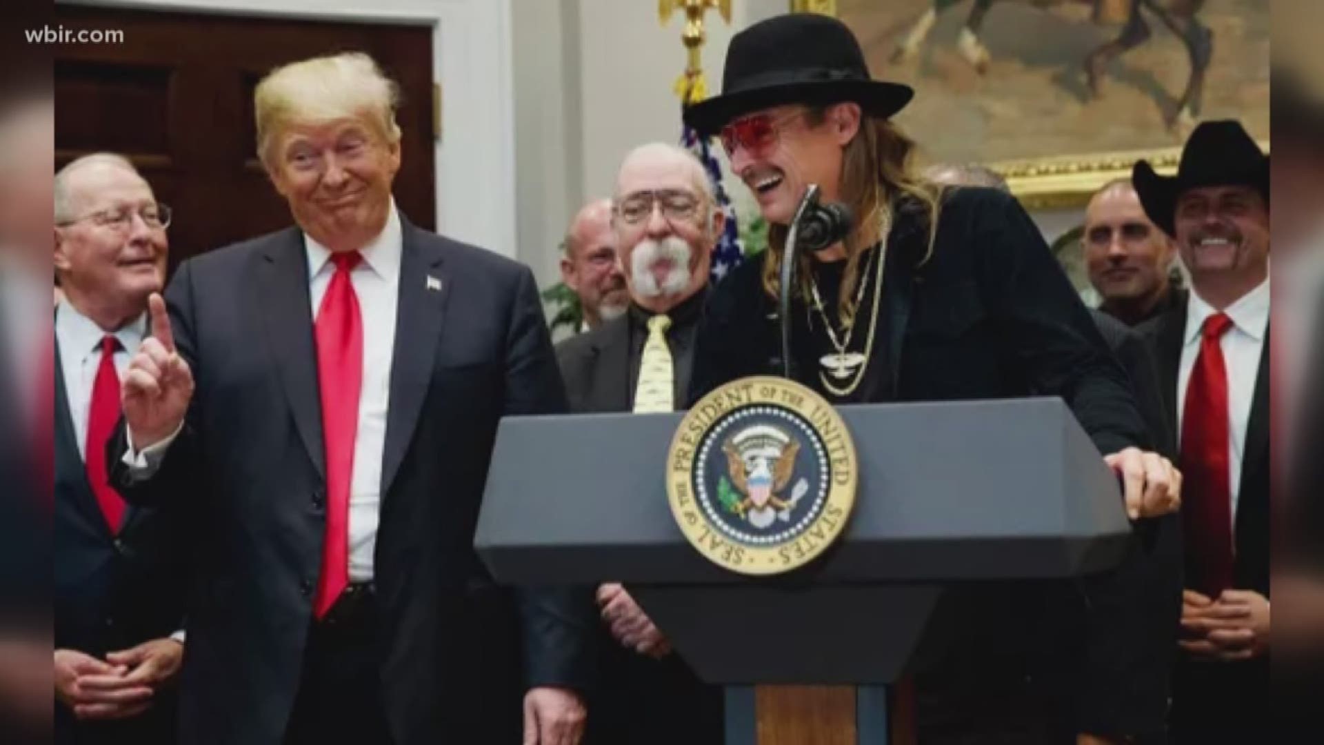 President Trump moved the music industry into the 21st century Thursday.