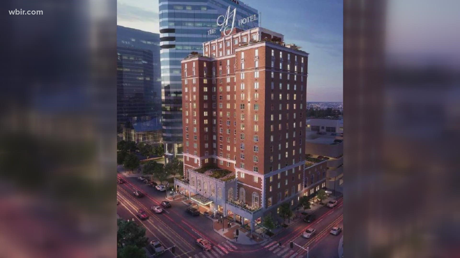 After years of delays, the Andrew Johnson Building's future appears to be moving forward with a return to its hotel and music roots.