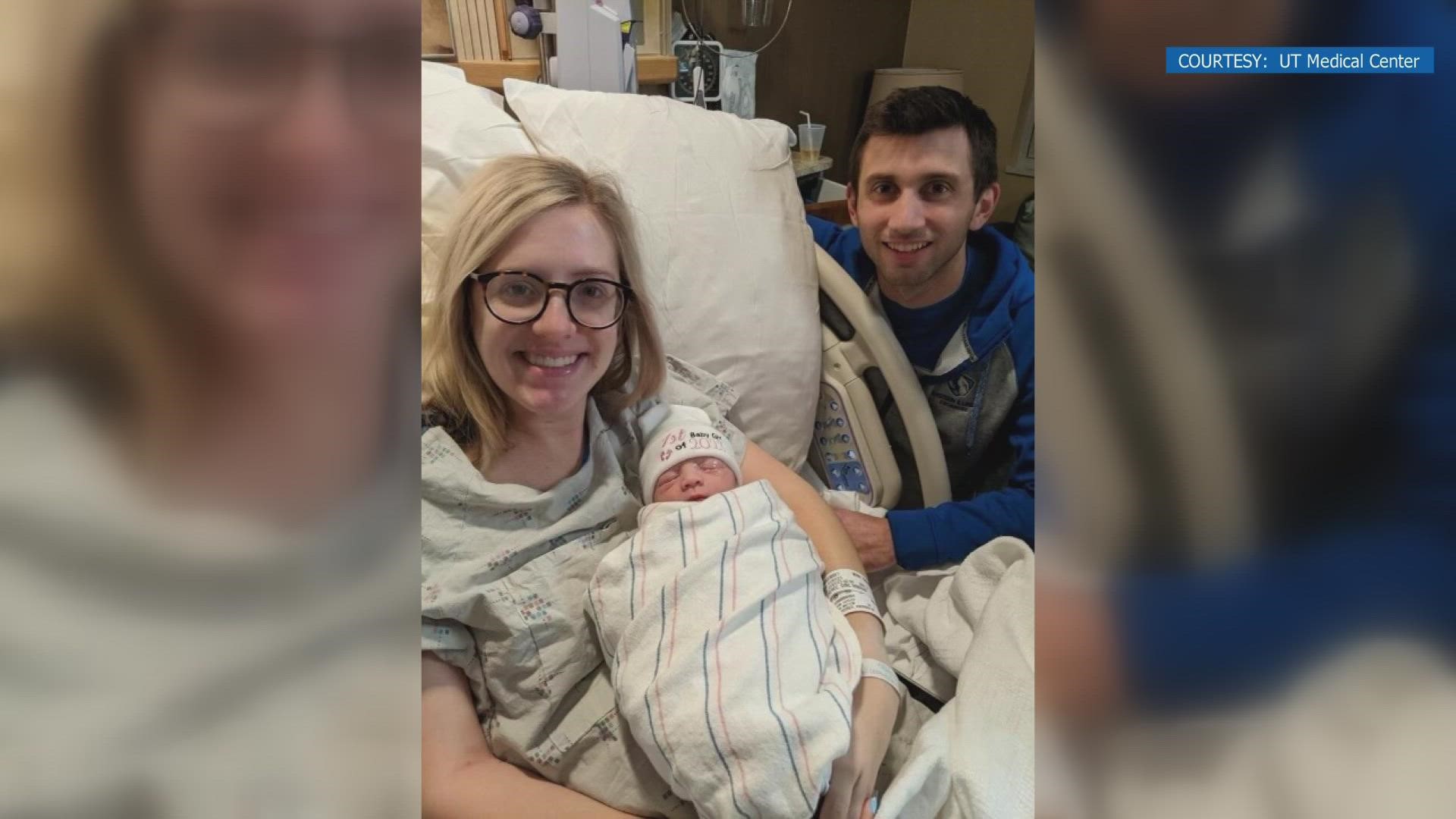 Hannah and Taylor Fatheree welcomed their baby girl, Whitley Rae, just before 3 a.m.