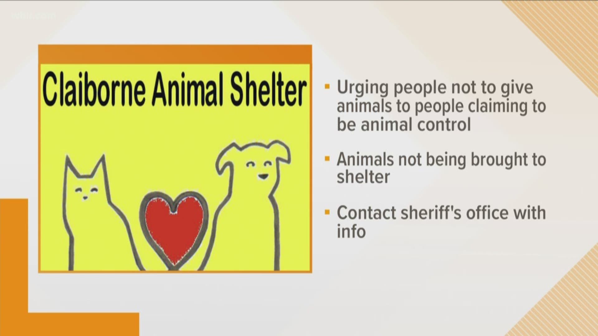 The shelter said it has not received any of the animals that the fake animal control officials pick up.