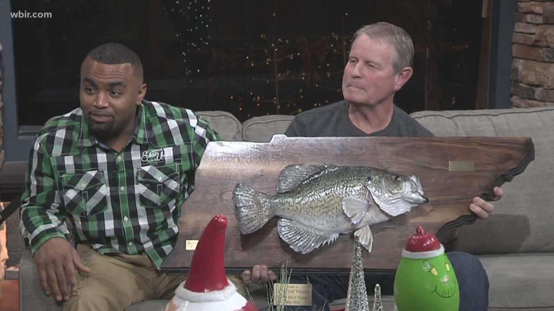Lionel "Jam" Ferguson caught a world record crappie fish in May of 2018. After it was determined to be a world record catch at 5 lbs., 7 oz., he had it mounted by Fye Taxidermy who presented it to Jam today. Dec. 14, 2018-4pm