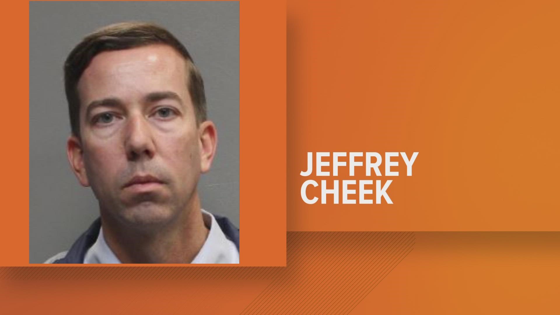 Jeffrey Cheek was charged with aggravated assault after authorities said he left his home with a gun after a minor rang his doorbell and ran away in June 2021.