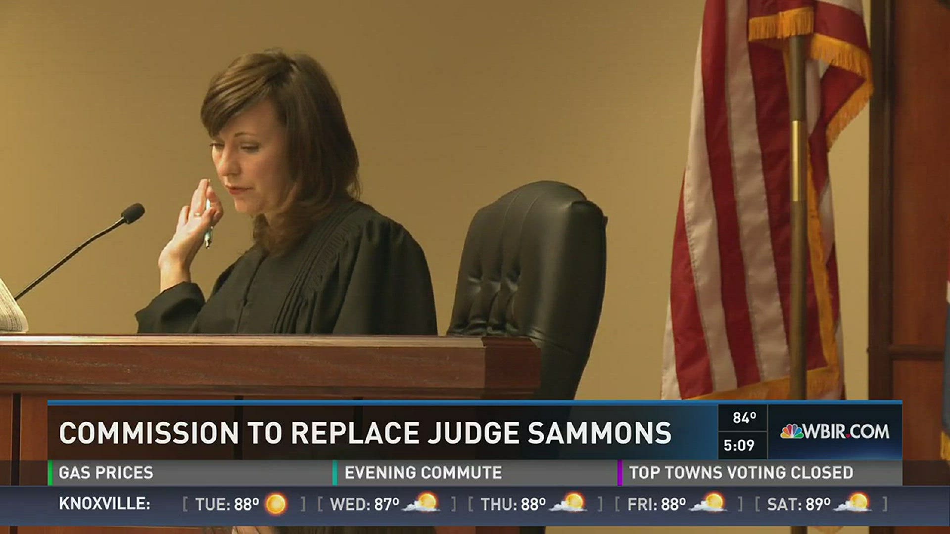 Judge Amanda Sammons was indicted in August of four counts of misconduct tied to her handling of two cases while on the bench.