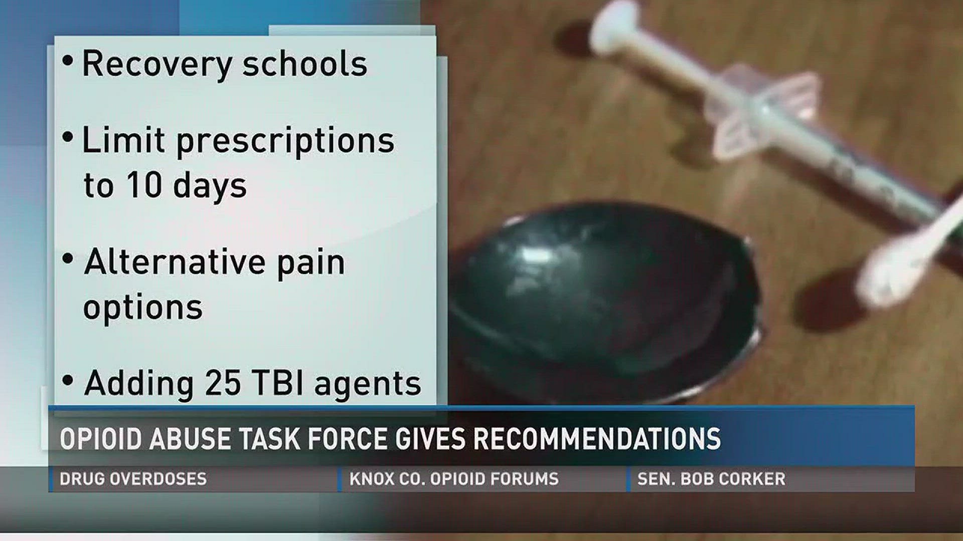 Task force's recommendations to combat opioid epidemic: More TBI agents ...