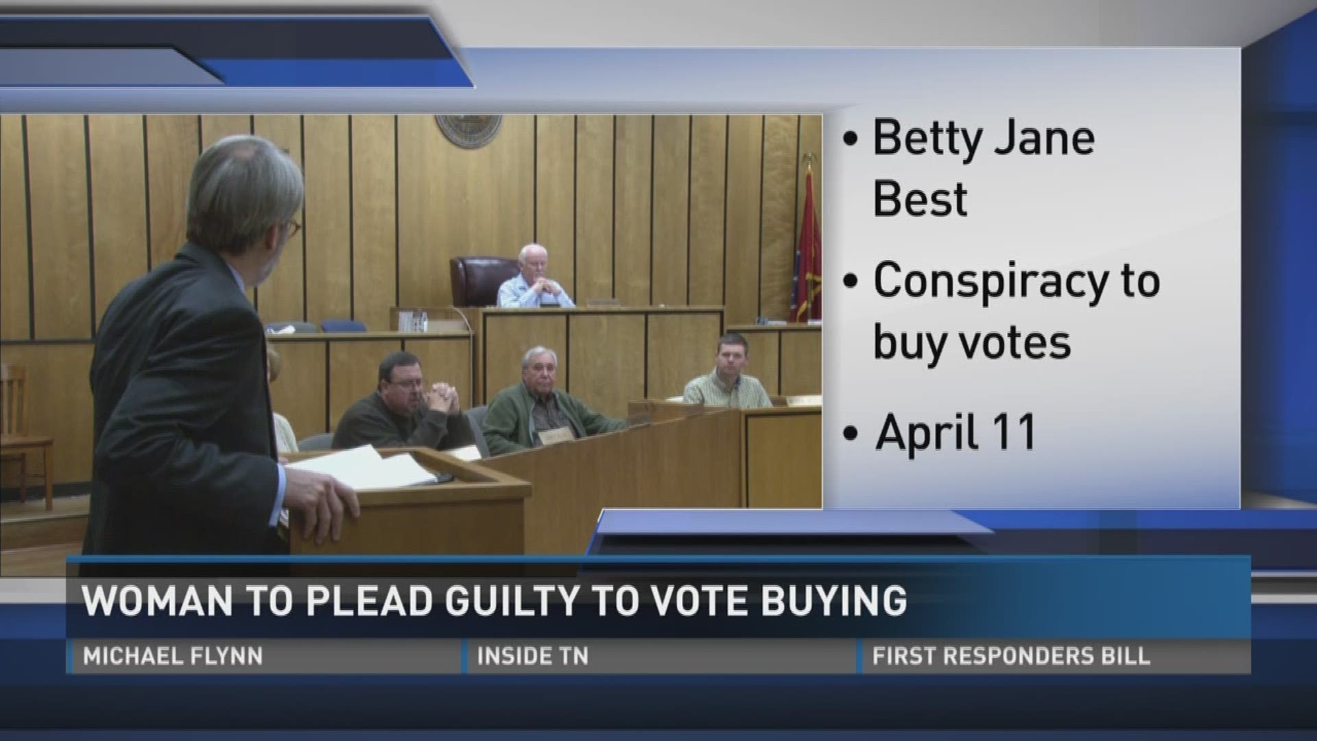 March 30, 2017: A Monroe County woman has reached a plea deal with prosecutors in a vote-buying case involving the race for Monroe County Sheriff.
