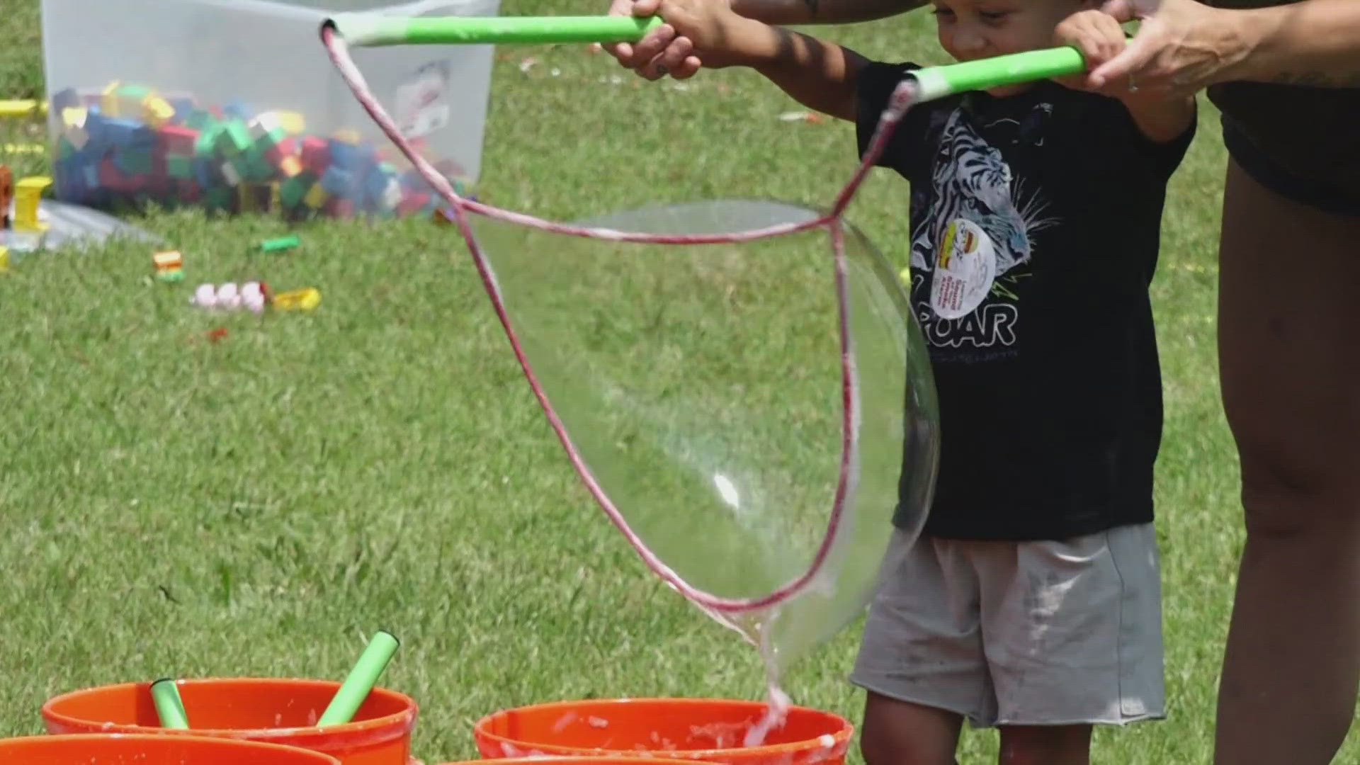 Knoxville City leaders  kicked off the season today with a staple of the season, "Kid A'Riffic Fun in the Park."