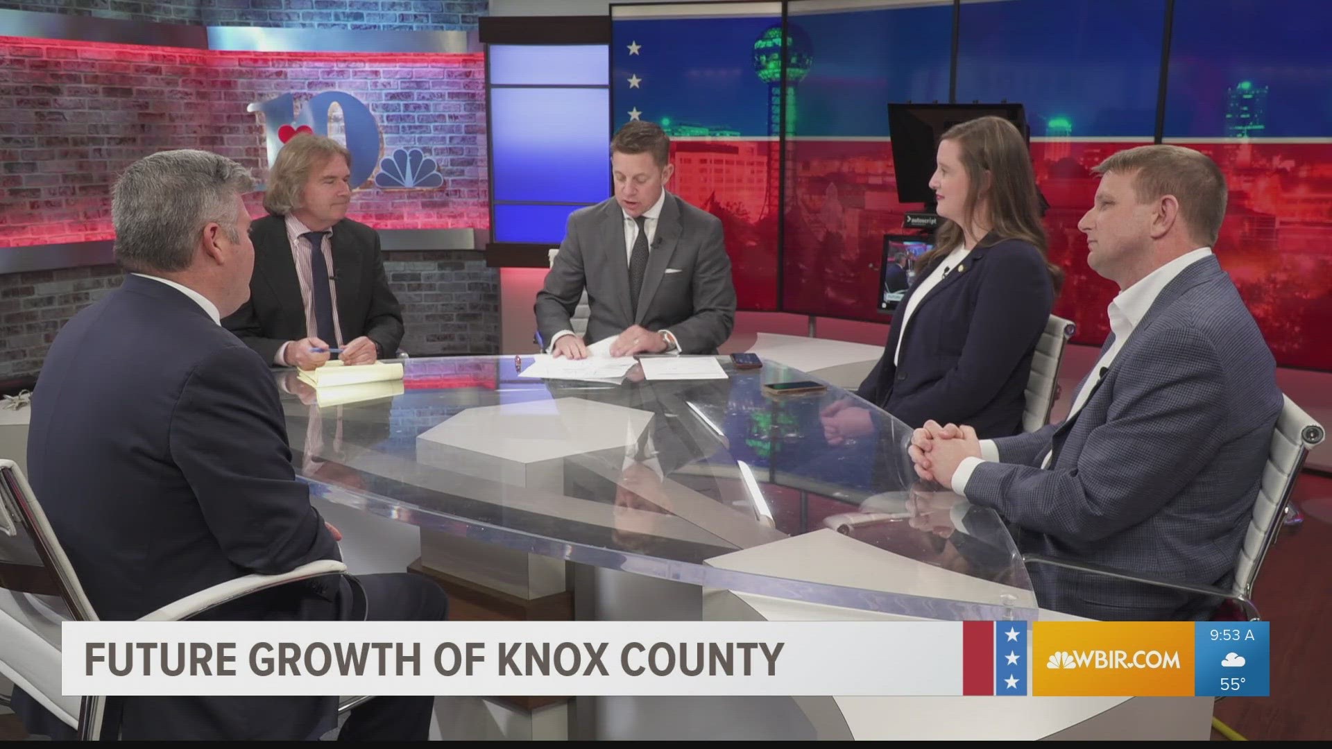 Knox County's Jim Snowden and Mandi Benedict and Knoxville City Councilman Andrew Roberto talk about a pending growth plan.