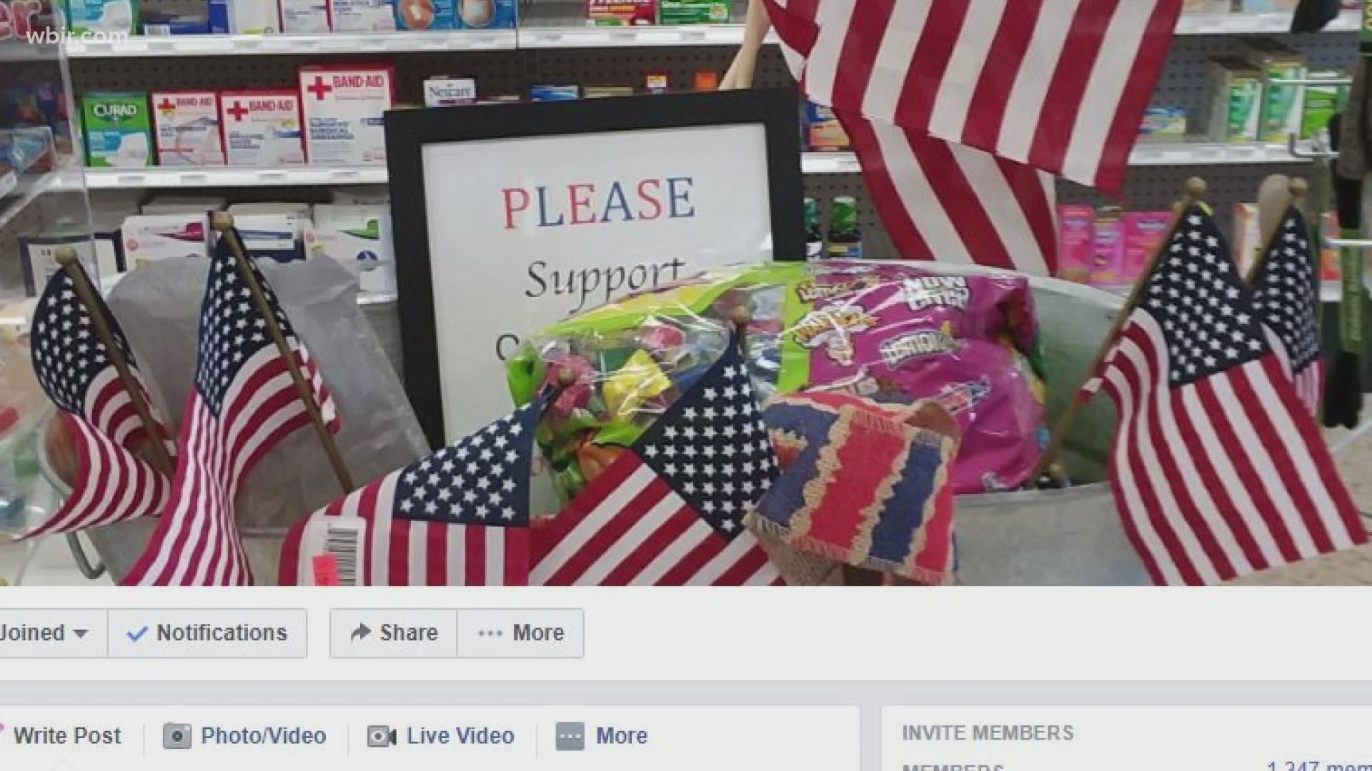 She figured out a way to bring a small blessing to the Veterans who have blessed her