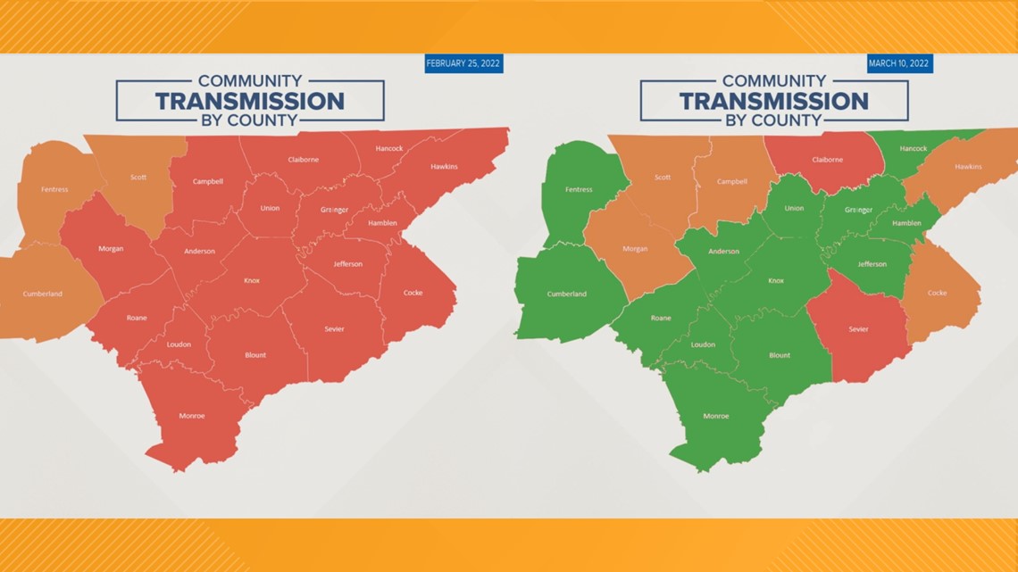 CDC: Most Of East Tennessee At "low" Risk Level For COVID-19 | Wbir.com