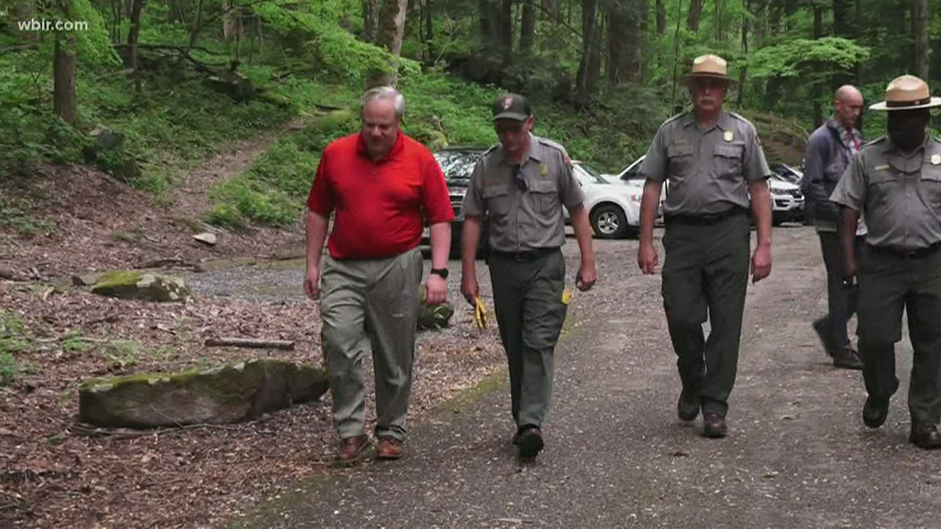 The U.S. Secretary of the Interior paid a visit Tuesday afternoon to the Smokies as it's set to reopen to the public this weekend.
