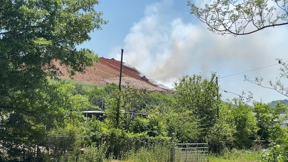 What's causing the smoke? A landfill fire in East Knox Co. is still burning
