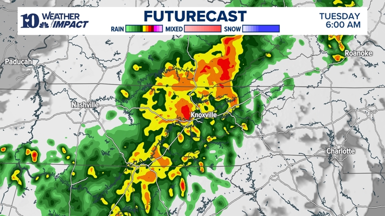 Weather Impact Alert: Heavy rain and gusty winds this morning, and ...
