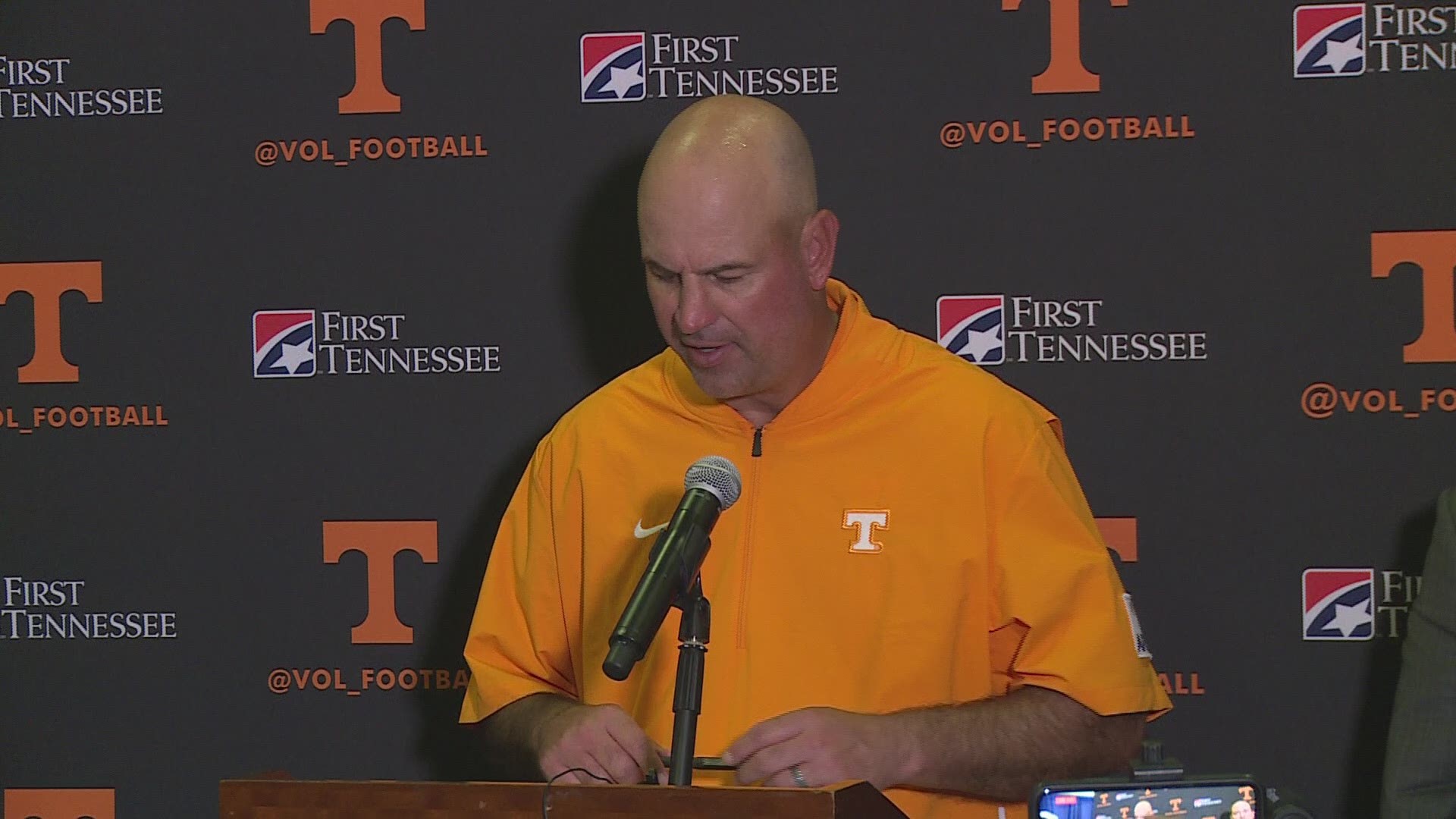 The opening statement of Jeremy Pruitt's press conference after Tennessee's 34-3 loss at Florida.