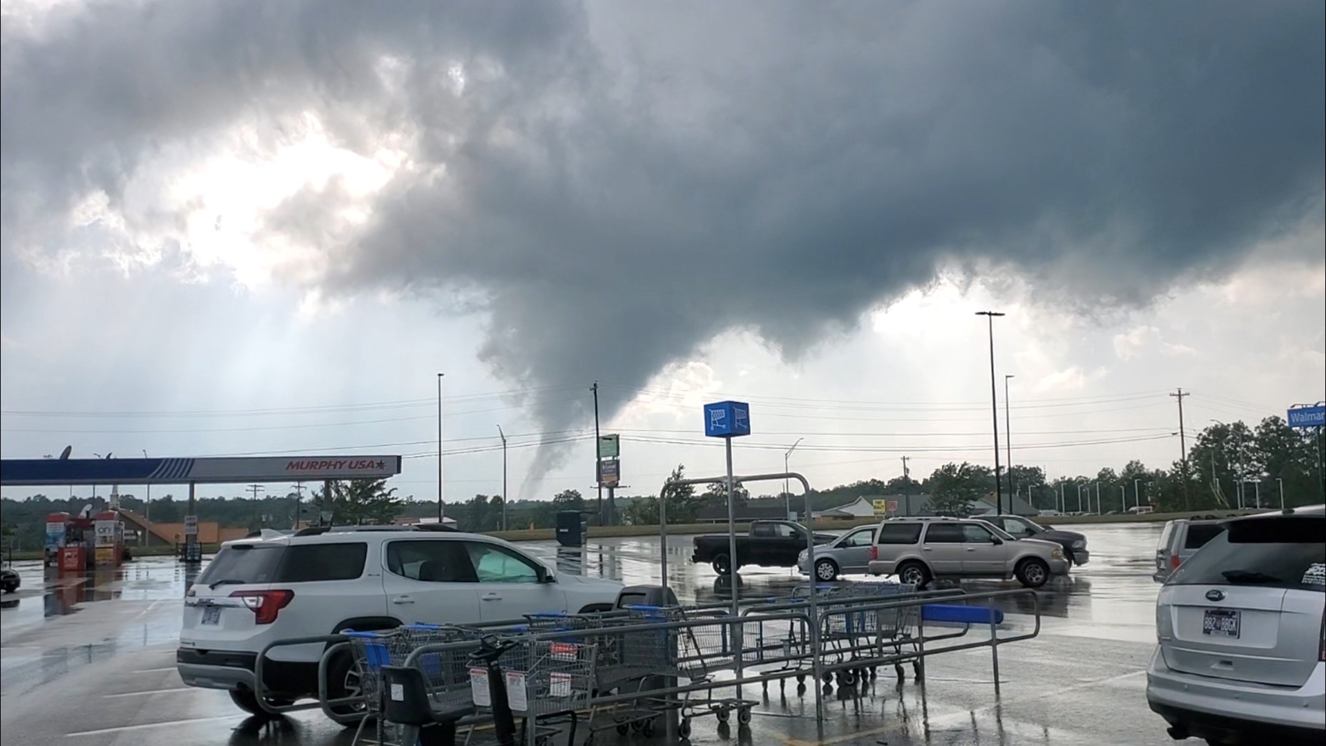Larry Brummett shared this incredible video of a tornado forming near Crossville.
