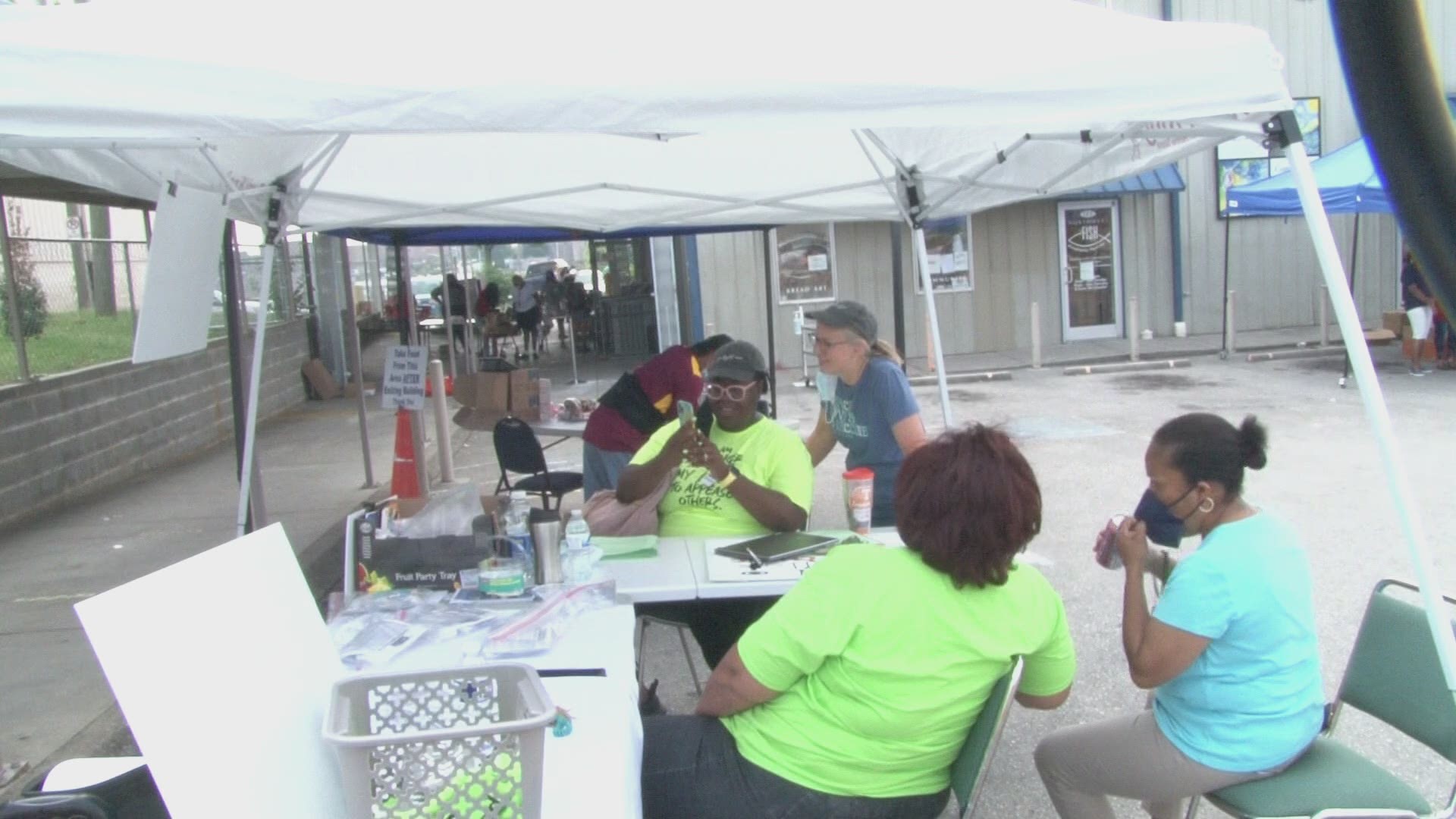 The Fish Pantry in North Knoxville hosted a COVID-19 vaccination clinic on Saturday, in partnership with other health organizations.
