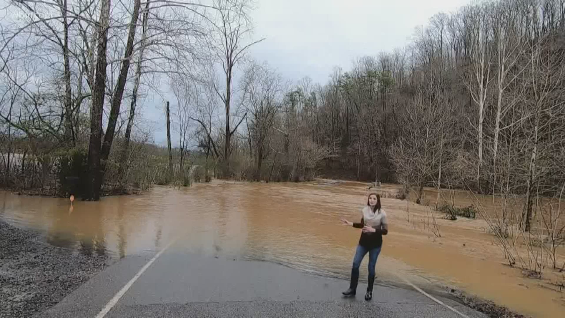 The flooding has made it impossible for school buses or students to get through, leading to schools being canceled Thursday.