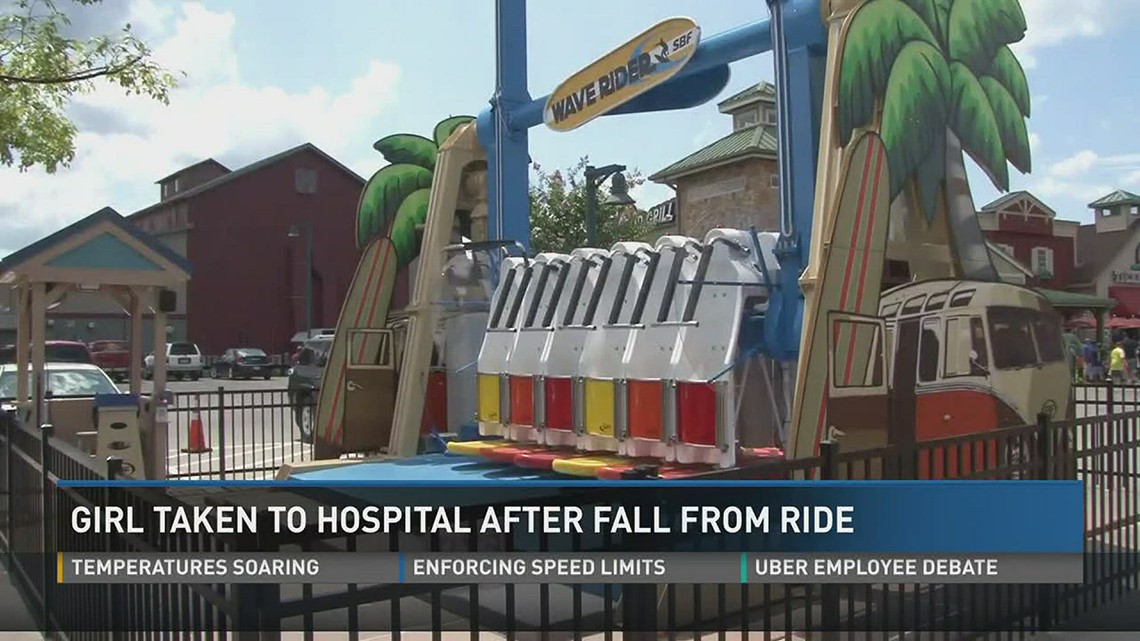 Young girl taken to hospital after falling from ride in Pigeon Forge
