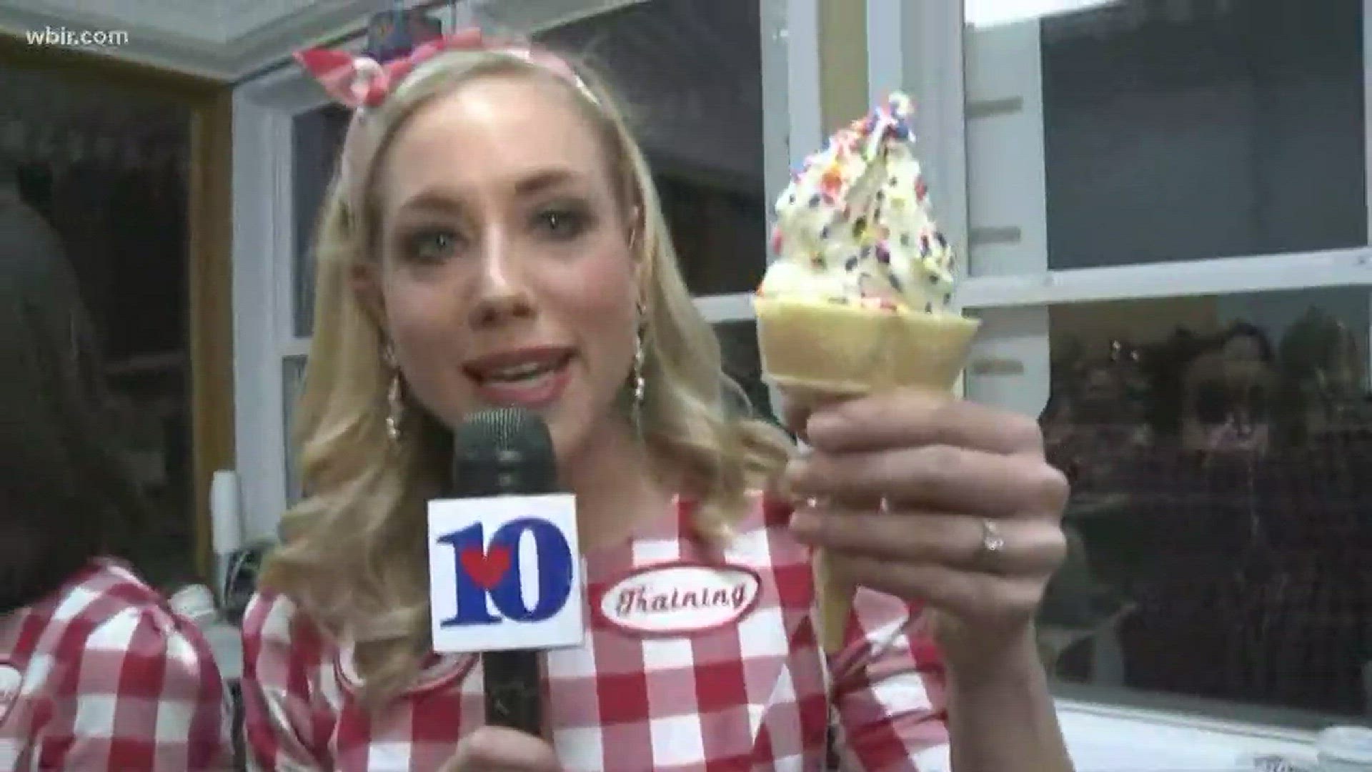 Cruz Farms offered free ice cream for Dolly's birthday!