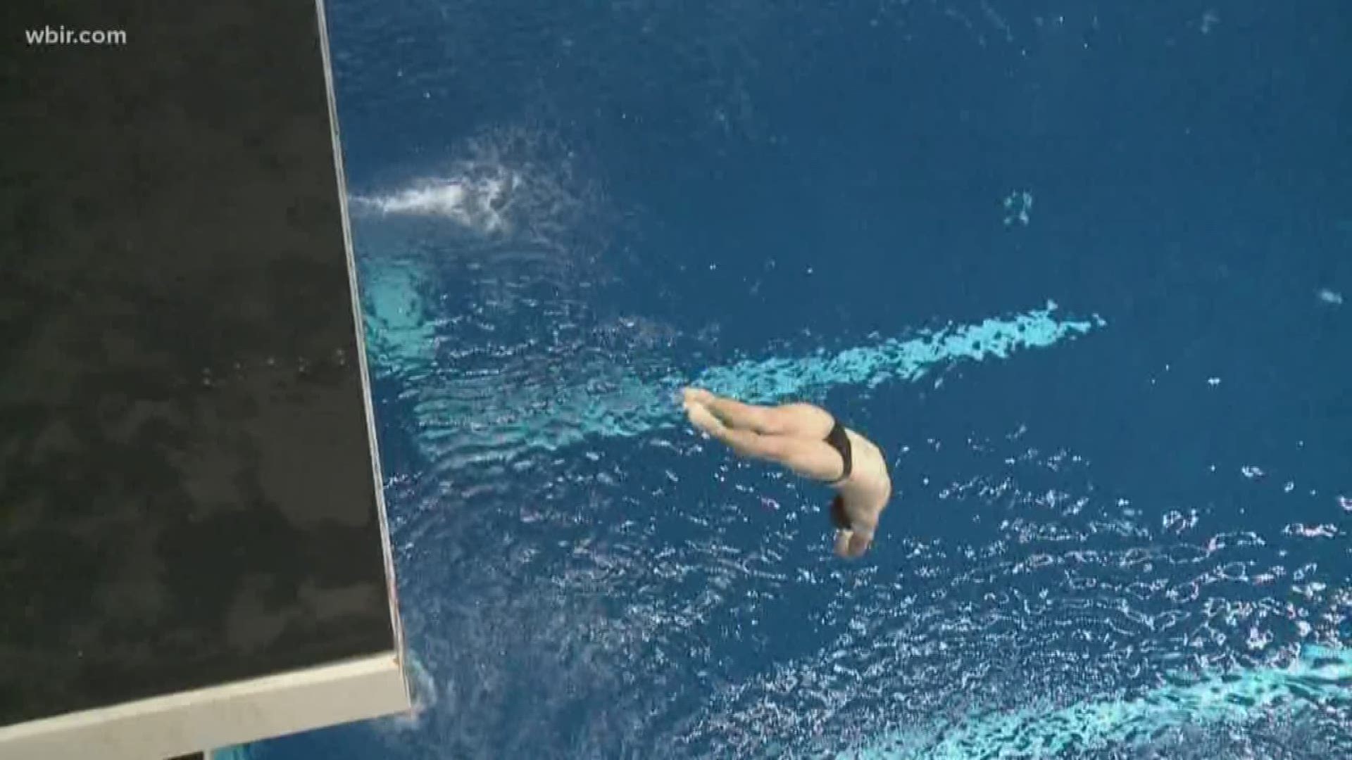 The flips and twists are actually similar though gymnasts land on their feet and divers hit the water with their hands