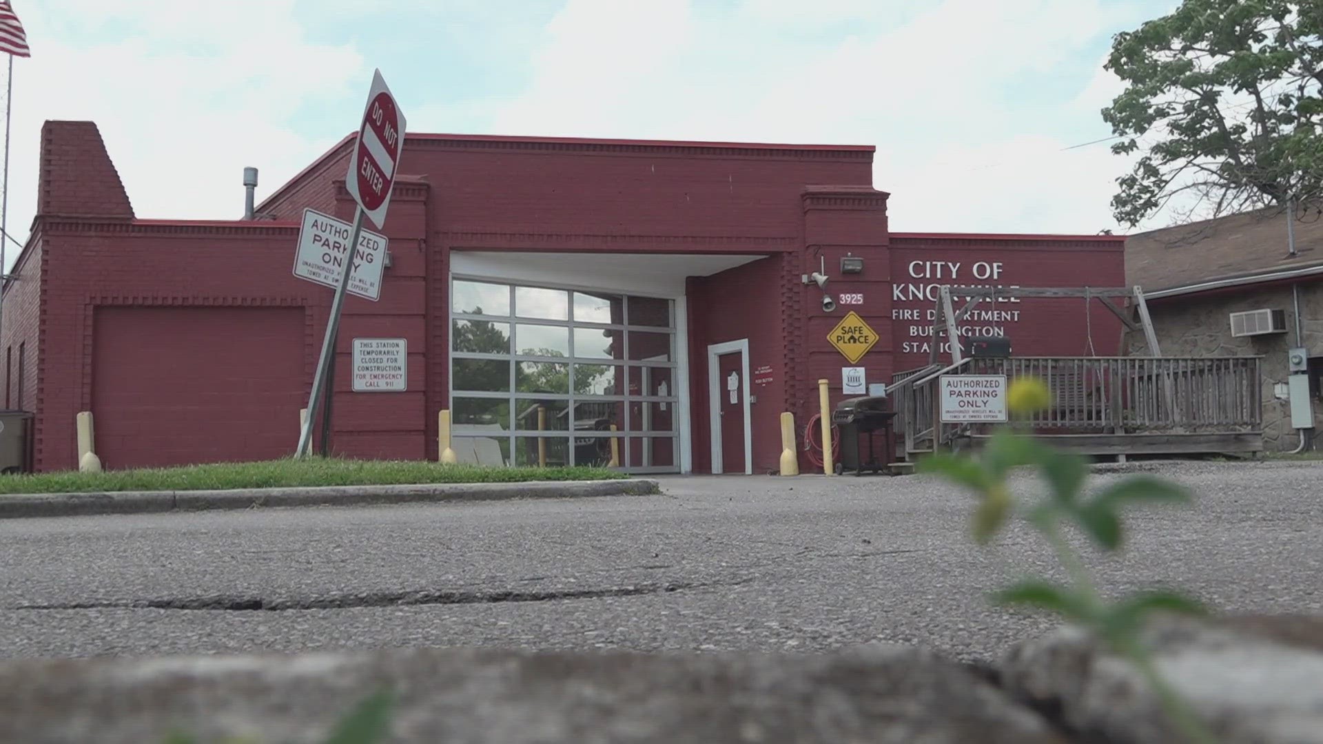 The old Burlington fire station on Holston Drive has structural issues. The city says crews can work in it again as it prepares to build a new station to replace it.