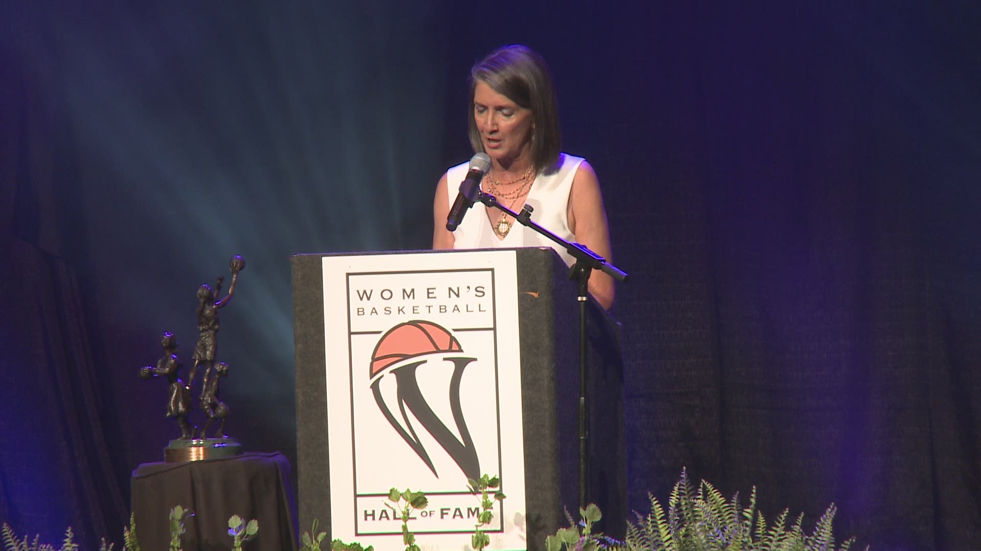 Former Lady Vols assistant coach Mickie DeMoss was inducted into the Women's Basketball Hall of Fame on June 9, 2018. DeMoss won six national championships at Tennessee.