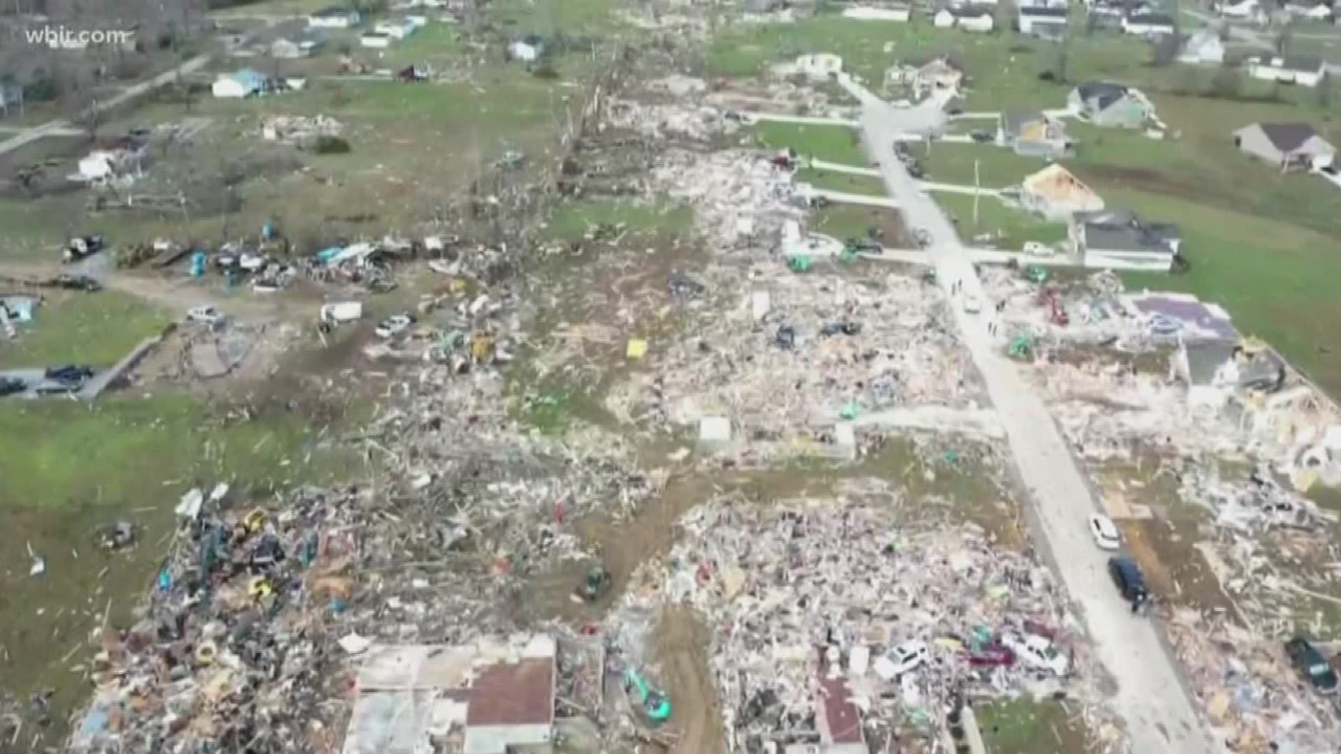 Tennessee tornadoes tracking the supercell's path