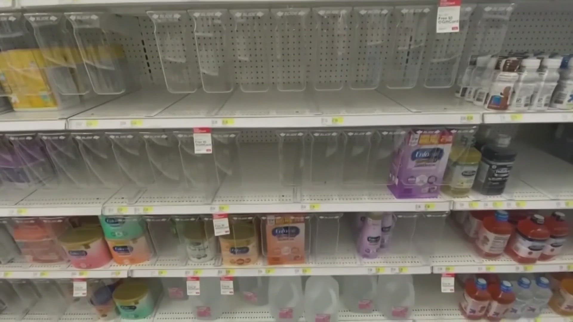 The baby formula shortage first began in 2022.