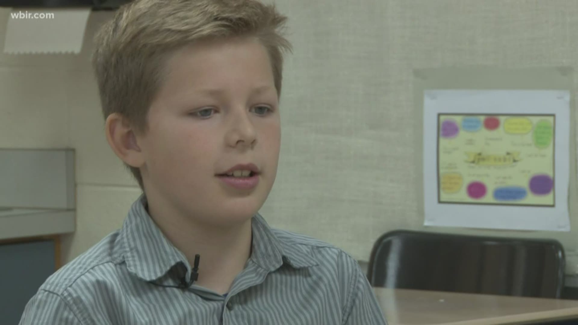 Fifth grade student is a role model for the entire school