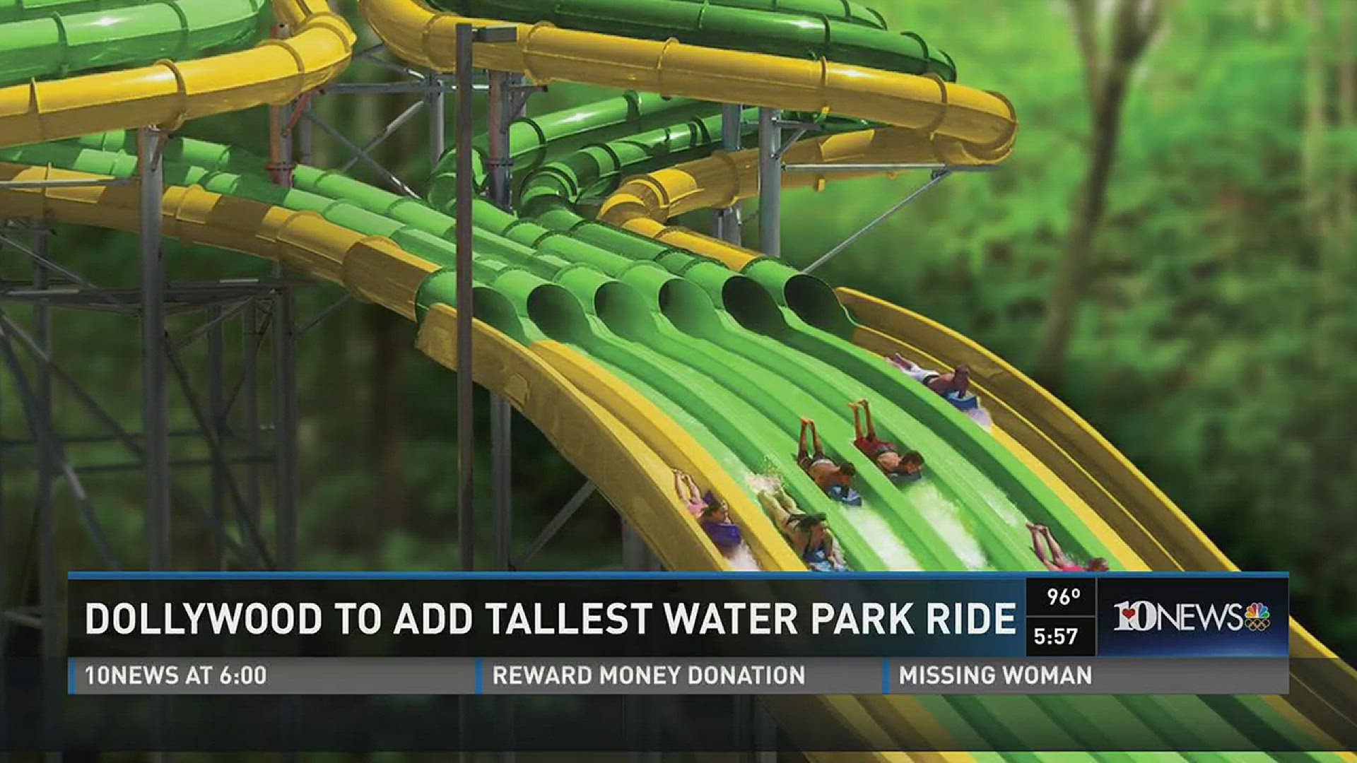 A five-story tall waterslide longer than a football field called the Tailspin Racer will open in 2017.