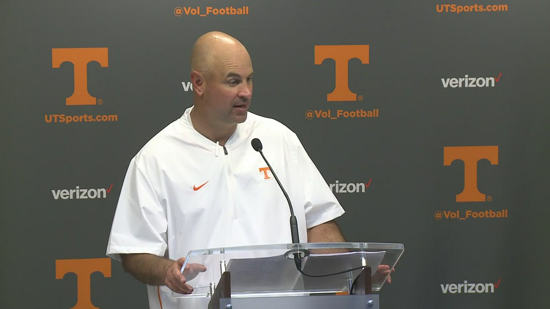 When asked about the performance of his running back, head coach Jeremy Pruitt emphasized how the unit needs to work on taking better care of the football.