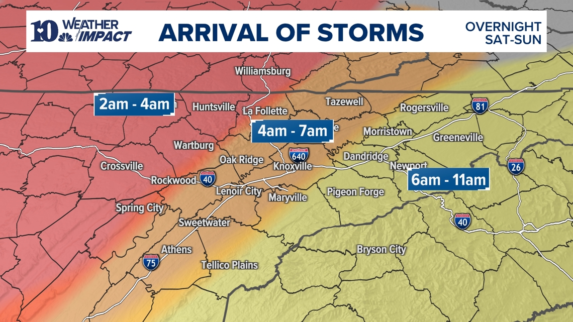 High flood and wind potential for severe storms in East TN late ...