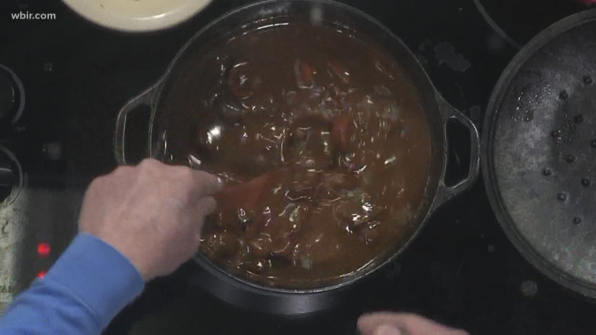 Andy Cantillo from Bayou Bay makes jambalaya that will make you feel like you are in New Orleans celebrating Mardi Gras.