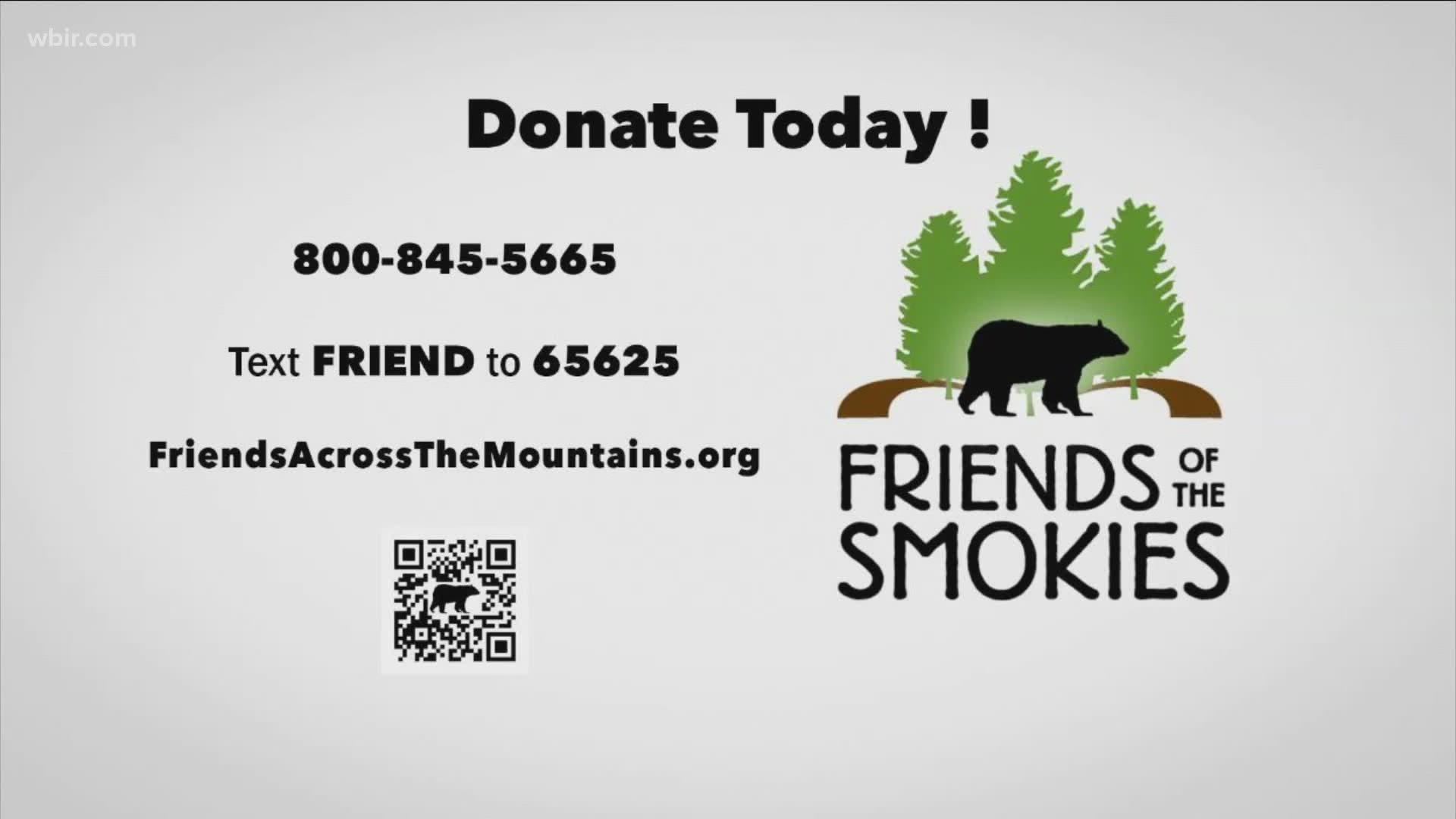 We're partnering with friends of the Smokies to show you some of their projects in the mountains. You can head to the Friends of the Smokies website to donate.
