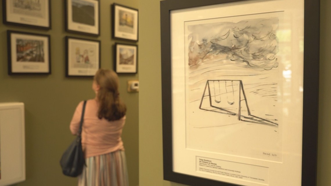2016 wildfire art exhibition opens at Gatlinburg library - Vimarsana News