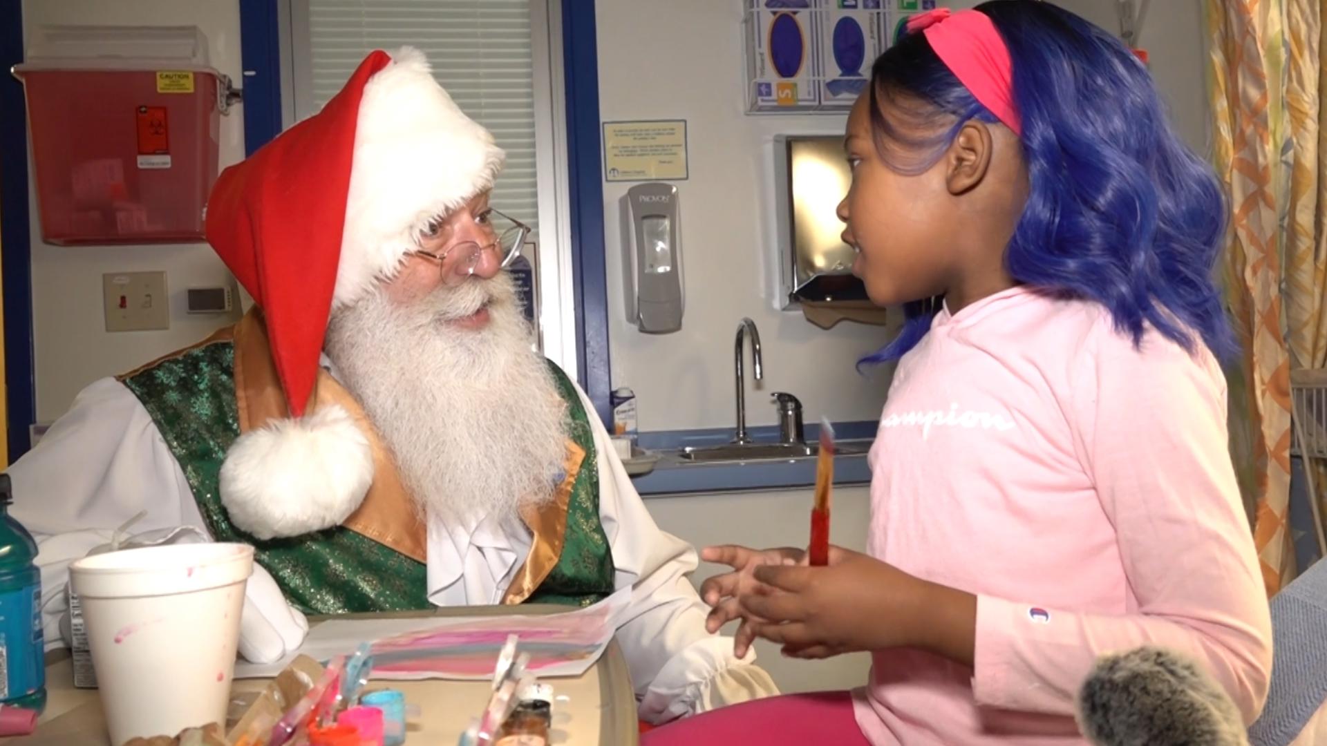 It's always a good time when Santa Claus comes to town! Jolly old St. Nick brought some toys to kids to spread some early Christmas cheer.