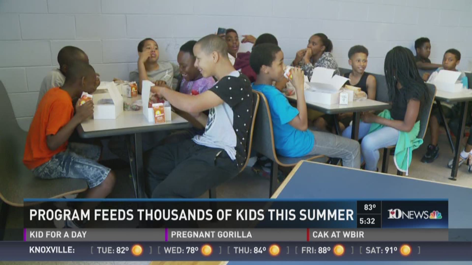 The Knoxville-Knox County Coalition Action Committee uses a USDA grant to pay for three meals a day for more than 3000 local low-income students who would otherwise go hungry during the summer.