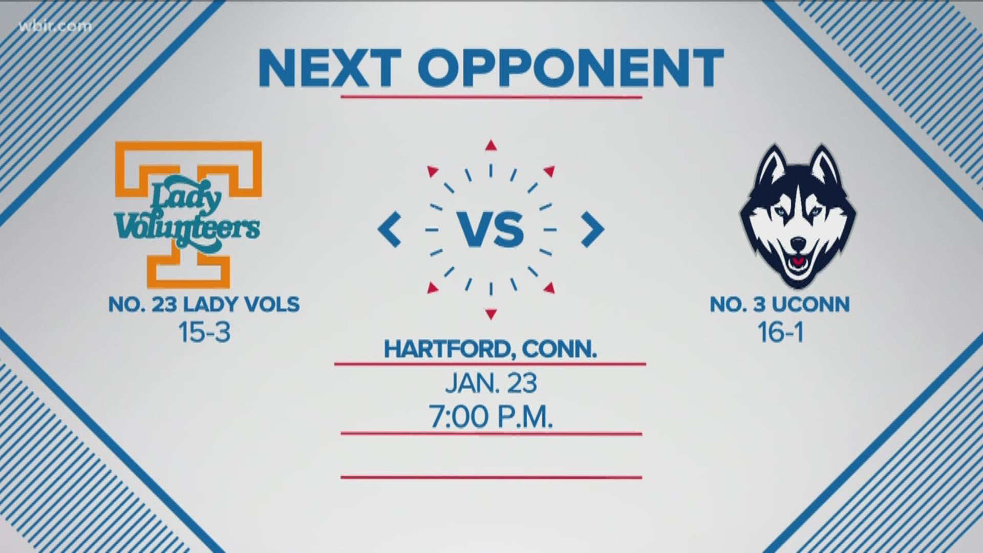 For the first time in more than 13 years -- the Lady Vols will take on the UConn Huskies.