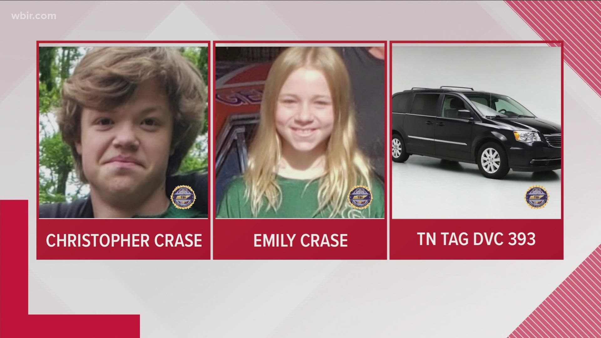 The two were last seen driving a dark gray van with TN tag: DVC-393.