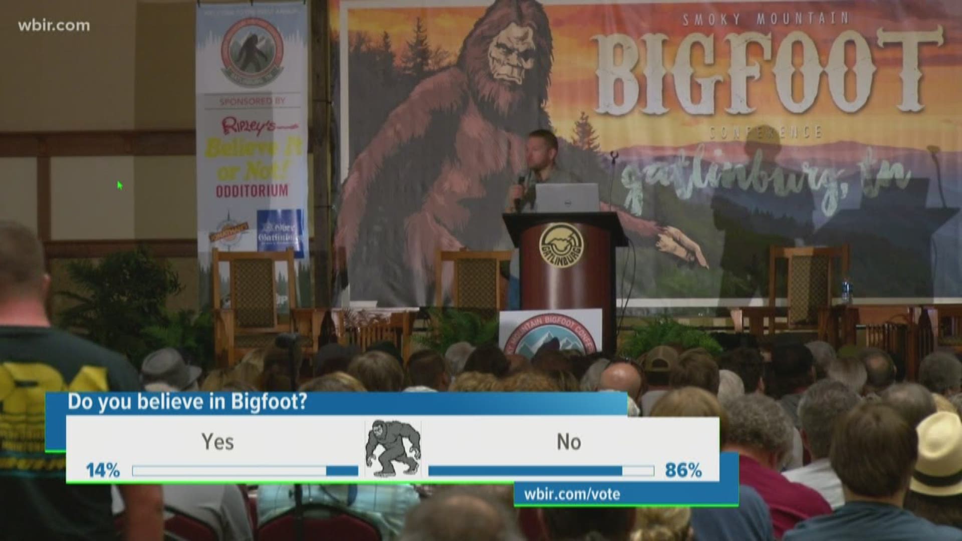 Enthusiasts gathered in Gatlinburg for the first ever Smoky Mountain Bigfoot Conference.