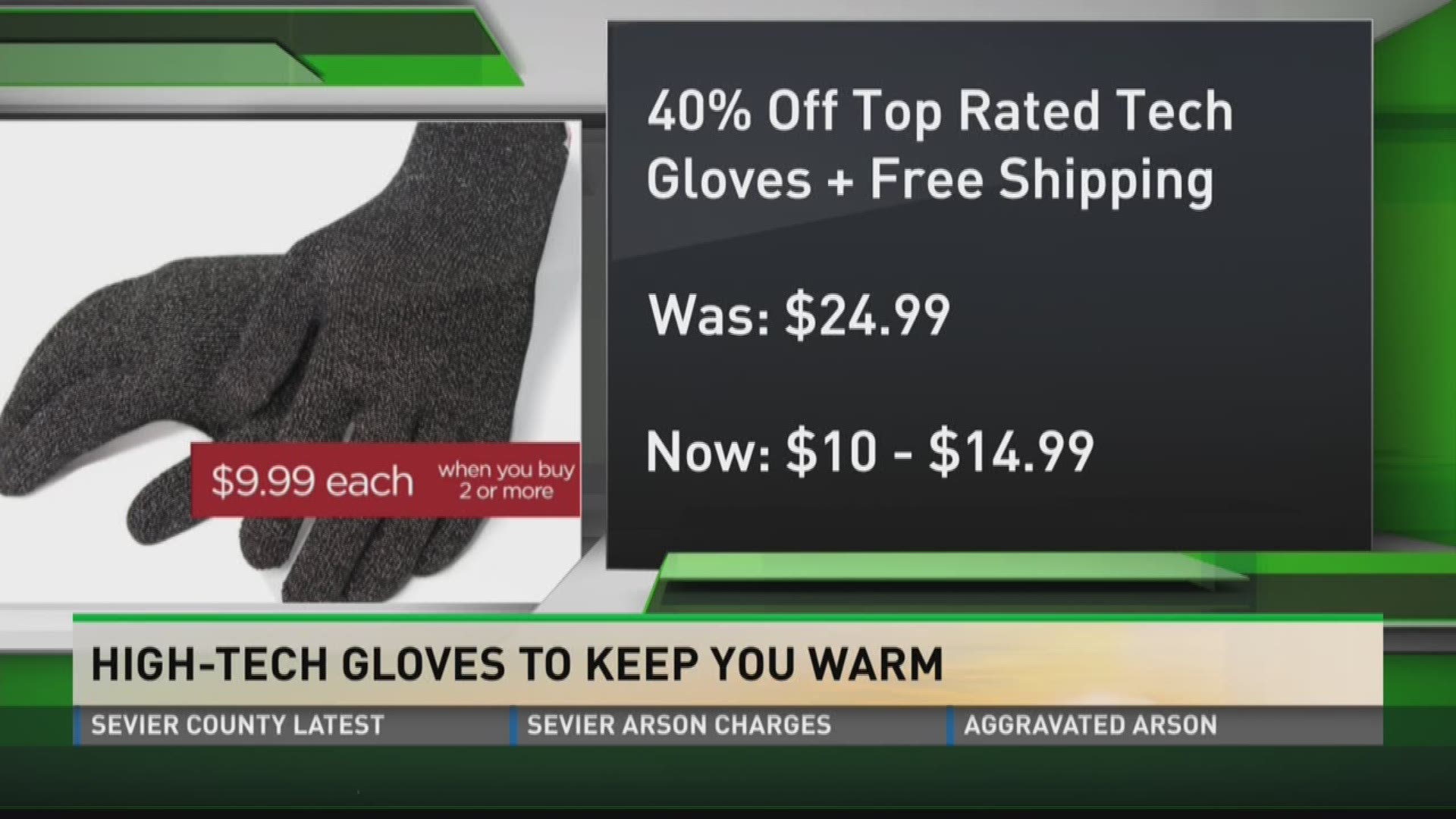Money man Matt Granite shows how to save on gloves viewers can keep on while texting.