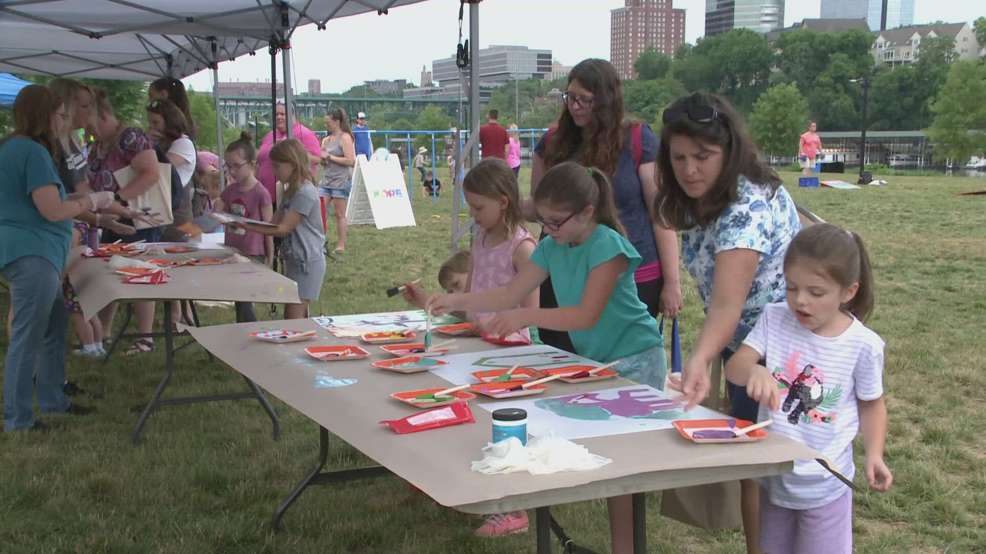 Every Wednesday for the next two months, children are invited to a different park each week for various activities - including games, crafts and more. 
