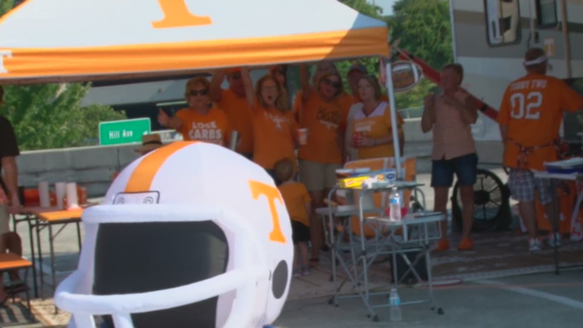 When you do a live show from a tailgate with some Vol Fans, you can bet they're going to cheer the team on.
Sept. 21, 2018-4pm