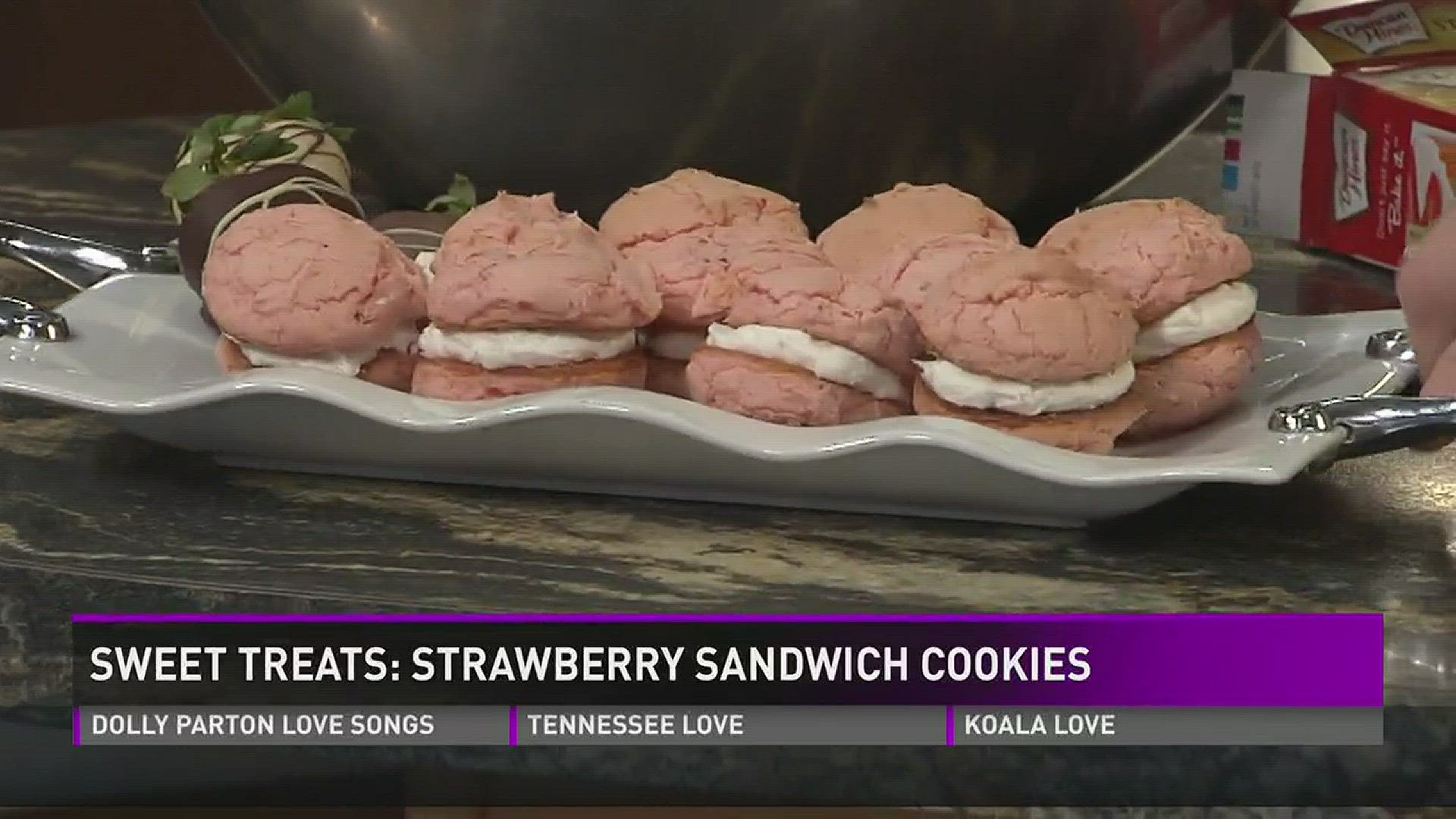 Betty Henry from Henry's Deli and Catering joined 10News at Noon to show how to make strawberry sandwich cookies.