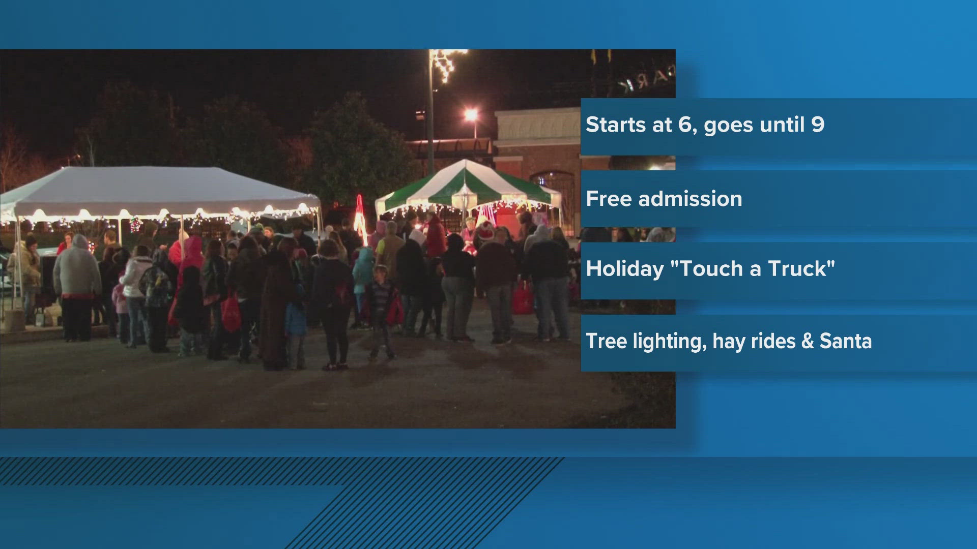 The holiday event is from 6 p.m. to 9 p.m. on Nov. 22.