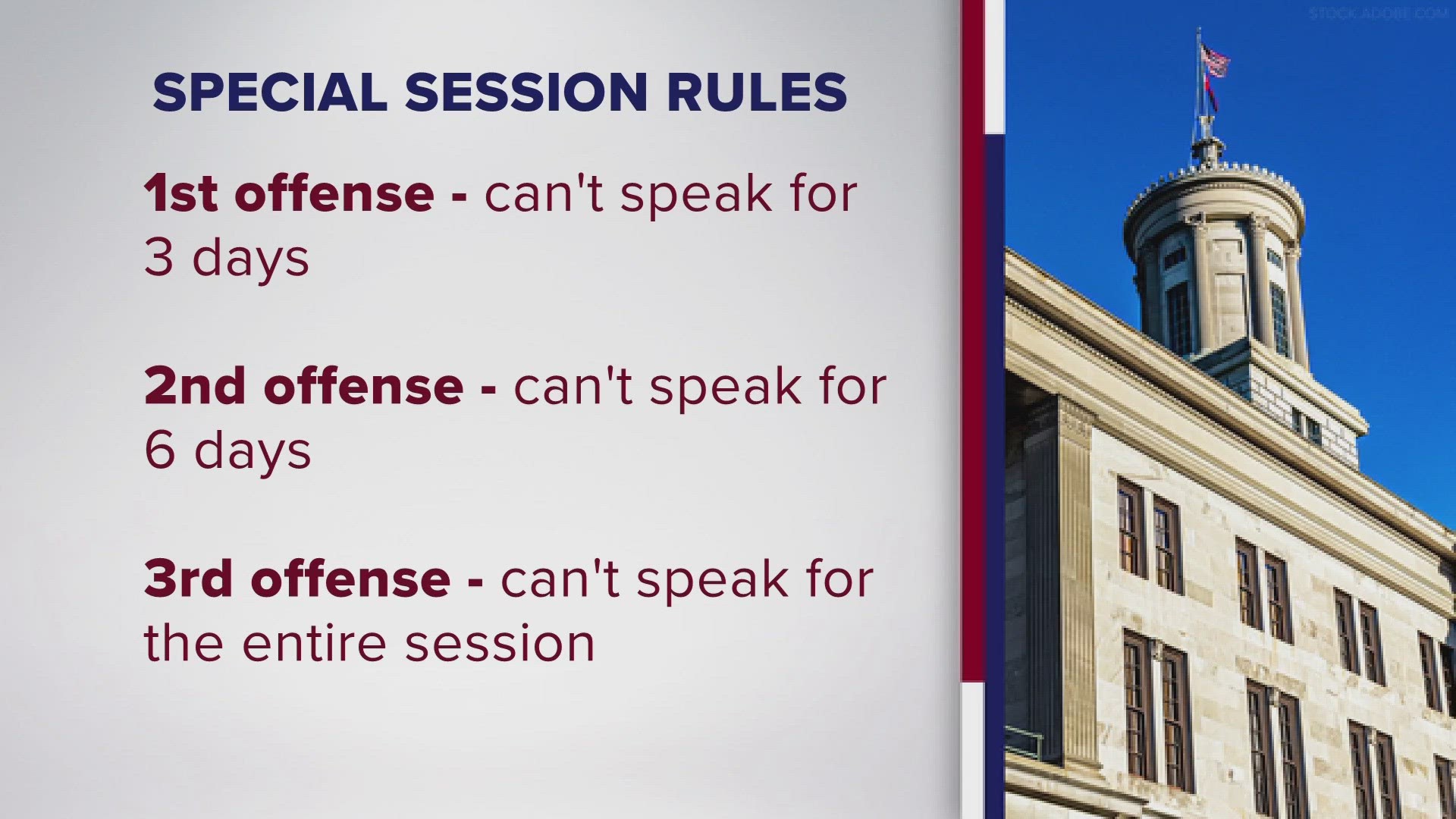 The first day of the state's special session focusing on public safety started on Monday. Lawmakers in the House first proposed rule changes.