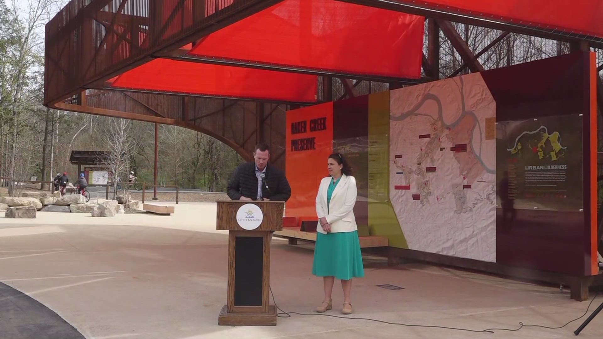 Knoxville city leaders are officially opening the Baker Creek Preserve Pavilion after renovations.