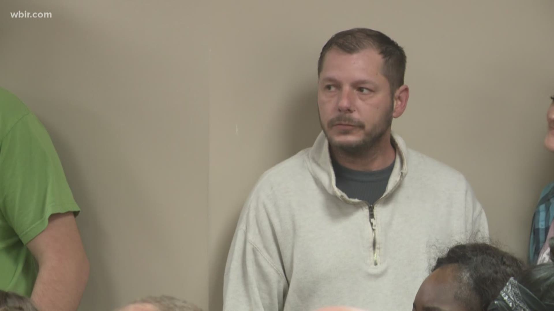 One of the men accused of driving around with pipe bombs in a car in Sevier County appeared in court today.